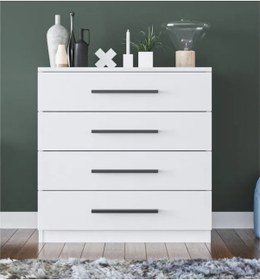 Resim Evdemo Şifonyer Komodin 4 Çekmece 