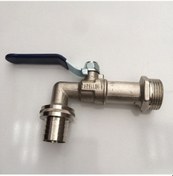 Resim Pirinç Kollu Bahçe Musluğu 3/4 Küresel Vana Paslanmaz 