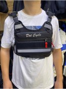 Resim DOT CYCLE Motosiklet Reflektörlü Gece Görüş Yelek Ve Motosiklet Göğüs Çantası Yerli Üretim (SU GEÇİRMEZ) 