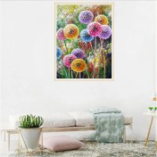 Resim Youmex Dıy Papatya El Sanatı Diamond Painting - 30x40 Cm Kanvas Tablo, Tam Gereçler Ve El Alet Setiyle 