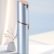 Resim Kadınlar İçin Ağrısız Yüz Tüyü Alma Cihazı - 120mAh Pil ile Şarj Edilebilir Elektrikli Epilatör, USB Şarjlı, Şık Metalik Tasarım, Yüz, Dudak ve Çene için Şarj Edilebilir Epilasyon Makinesi 