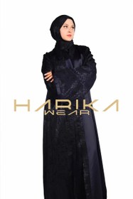 Resim Lacivert Premium Jessica İpek Ferace (Sadece Ferace) - S 