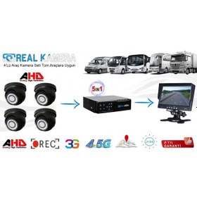 Resim Araç Kamera Seti Ahd 4 Kameralı Full Set 