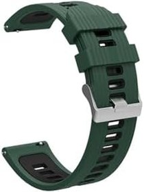 Resim Gpack Ferro Fsw1109 Akıllı Saat Kordon, Delikli Çift Renk Tasarım, Koyu Yeşil 