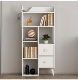 Resim Kitaplık Zerda Beyaz 