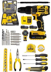 Resim Deko Turkey Dkt5882E Samsung Çift Akülü Turbo Şarjlı Matkap + 30 Parça Set 