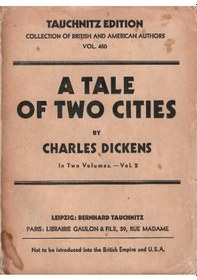Resim A Tale Of Two Cities Volumes 2 İn Two - Tauchnitz Edition Cep Kitabı 