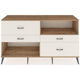 Resim Hyperion Konsol Tek Raflı 4 Çekmeceli 176x44x99 Çam-çam/aytaşı Atlas Çam/atlas Çam - Atlas Çam 