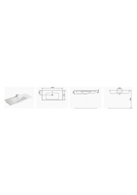 Resim Seramiksan Luna Flat Lavabo 80CM 