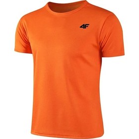 Resim Snapbuyerkek Fitness T-shirt - Nefes Alabilen Hızlı Kuruyan Kısa Kollu Spor Üstturuncu Turuncu 