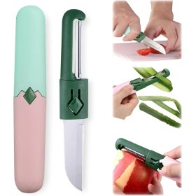 Resim cesoyuncak 3 Adet Bıçaklı Soyucu Çift Taraflı Pratik Sebze Meyve Soyucu 
