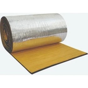 Resim Yeshılls Oto Ses Isı Yalıtım Malzemesi Folyolu Sünger Yapışkanlı 10 mm Kalın 1 m x 1 m 