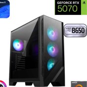 Resim Güneysu Ryzen 5 7500F 16GB Ddr5 2tb SSD Rtx 5070 12GB B650 Anakart Windows 11 Pro Masaüstü Bilgisayarı 