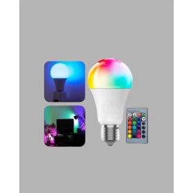 Resim Zeroshop Rgb Uzaktan Kumandalı LED Ampul 16 Renk Dekoratif Aydınlatma 