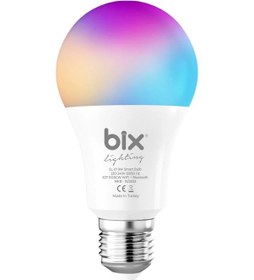Resim Bix Aura 9w Led Rgb Wifi-bluetooth Uzaktan Kontrollü Akıllı Ampul Rgb 