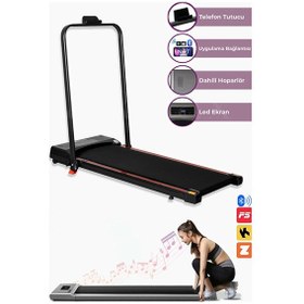 Resim Relax Bluetoothlu Uzaktan Kumandalı Portatif Yürüme Ve Koşu Bandı Siyah 