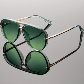 Resim 1 Adet Kadın Büyük Çerçeve Moda Günlük Gözlük, Trend ve Minimalist Yarı Metal Ayak Tasarımı Jel Renkli Çerçeveli Hafif Lüks Stil Erkek Gözlük 