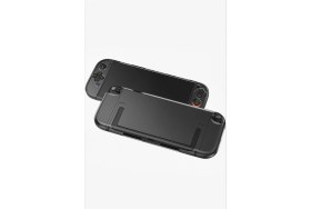 Resim Crk Tech Nintendo Switch 2 Uyumlu Şok Emici Şeffaf Kılıf + Ekran Koruyucu Glass Mica Cam - Full Koruma Komple Kit 