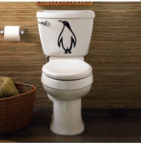 Resim Wc Klozet için Penguven Sticker Yapıştırma Model1 