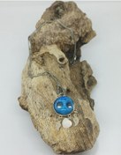 Resim Firuze Gümüş Yöresel Süryani Nazar Boncuklu Gümüş Kolyef16001254 