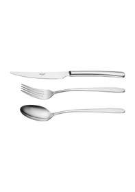 Resim Arsel Siena Sade 89 Parça 12 Kişilik Çatal Kaşık Bıçak Seti Ve Servis Takımı 304 Kalite - 18/10 Tam Set Gümüş 