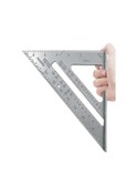 Resim İnç Üçgen Cetvel 90 Derece Kare Cetvel Ağaç İşleme Ölçüm Aracı Marangoz Kare Aracı Açı İletki 