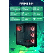 Resim Game Garaj Prime S14 Amd Ryzen 7 7800X3D 32GB Ram 1tb SSD RTX5060TI 16GB 360MM Sıvı Soğutma Freedos Oyuncu Tavsiye Sistem 