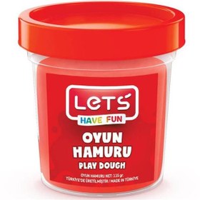 Resim Lets Oyun Hamuru Tek Renk Kırmızı 110 GR L8440-2 