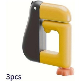 Resim Gaojunshop01 Delik Açmadan 3'lü Siyah Masa Askısı - Çanta Ve Ceket Askılık Diğer 