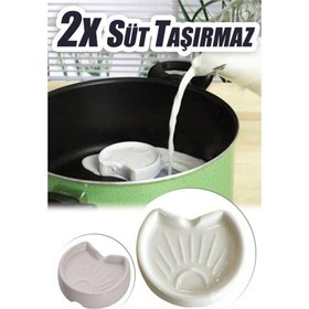 Resim 2x Süt Taşırmaz Seramik 2 Adet Açık Bej 