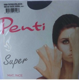 Resim Penti Maxi Süper Ince Siyah Külotlu Çorap 001 