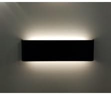 Resim UNİKOM Çift Yönlü Led Aplik 49x11 Cm SİYAH KASA (siyah kasa beyaz ışık 6500K) 