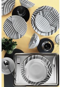 Resim Kütahya Porselen Dekor 12174 6 Kişilik 24 Parça Yemek Takımı 