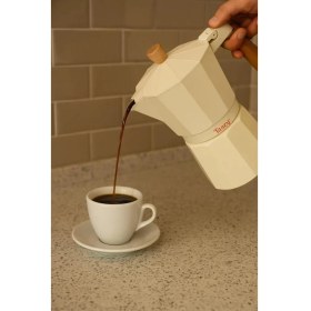 Resim Bambum Garen - Moka Pot 6 Fincan Bej 