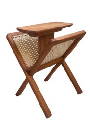 Resim aminesanatevi Ahşap Yan Sehpa Gazetelik 