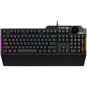 Resim Asus RA04 Tuf Gaming K1 Mekanik Hisli Türkçe Rgb Gaming Klavye 