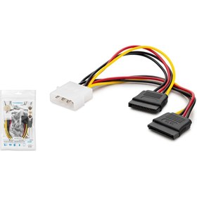 Resim HADRON Hdx5522 Sata Power Kablo Poşetli 2ın1 Siyah 20cm 