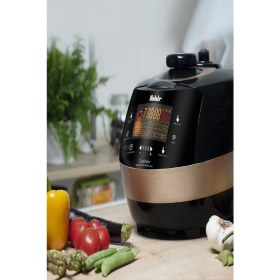 Resim Fakir Buharlı Pişirici 1300 W Çok Programlı Kullanım Seramik Kaplama 5 Litre Kapasite 