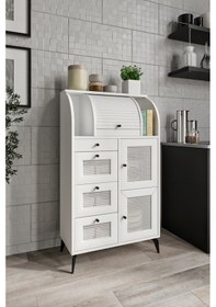 Resim Merlin Mobilya Astana 9 Bölmeli Beyaz Bakliyat Saklama Kileri 