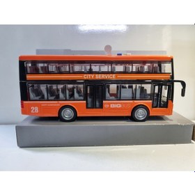 Resim Turuncu Renkli Turist Otobüsü Big Bus Sesli Ve Işıklı Oyuncak Otobüs 28.5 Cm Diğer 
