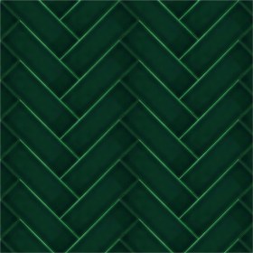 Resim Armada Çini 7x21 Cm Düz Yeşil Çini Seramik 