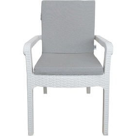 Resim Mirzade 6 Adet Elit Yüksek Arkalı Minder Duck Bezi-açık Gri 001 