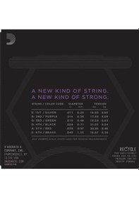 Resim D'addario Nyxl1149 Elektro Gitar Tel Seti - 11-49 Medium Profesyonel Yüksek Mukavemetli Ny Steel Çekirdek, Standart Nikel Tellere Göre Daha Parlak Ton, Üstün Pitch Stabilitesi Ve Kırılmaya Karşı Direnç 