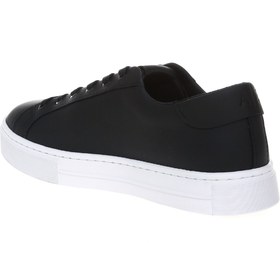 Resim Armani Exchange Xdx027Xcc14A120 Siyah Kadın Deri Sneaker 