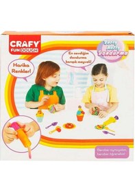 Resim Mey İthalat Crafy Buzzy Muzzy Dondurma Oyun Hamuru Seti 200 G 22 Parça Pembe 
