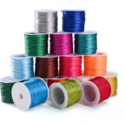 Resim 25 Renkli NEOVIVI 1.5mm Geniş Dayanıklı Polyester Çin Düğüm İpleri - Takı Yapımı, Bilezikler, Kolyeler, Dekoratif Dokuma için El Yapımı DIY İpi (Her Birinde 1 Rulo), Bilezik Yapım İpi, Kolye Tasarımı, Düzgün Makaralar, Pürüzsüz Dokusu, El Sanatları İpliği, Yaratıcı Yapımcular 