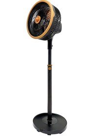 Resim AYACO Sirkülasyonlu Metal Kanatlı Vantilatör – Sessiz 3 Kademeli Ayaklı Fan 97cm 11 inç 60W 