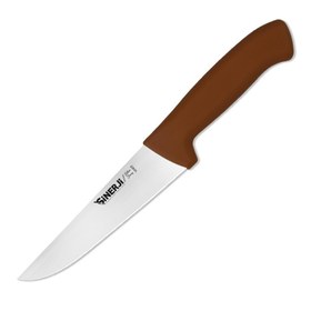Resim Sinerji Silver No 3 Plastik Saplı Kasap Bıçağı, 18 cm, Kahverengi 