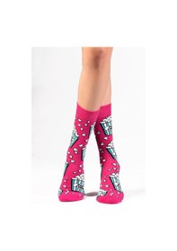 Resim Ozzy Socks Pop Corn Desenli Çorap (407226998) Çok Renkli 