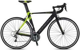 Resim KRON RC 4000-28' Yol Bisikleti - 56' - 20 Vites - Kaliper - Mat Siyah-Neon Sarı/Füme 